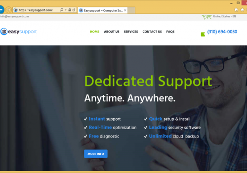 Remove Easysupport.com Scam