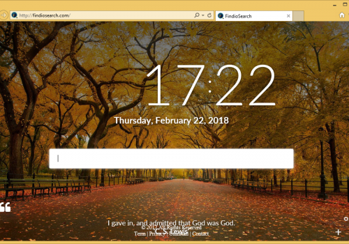 Rimuovere Findiosearch.com