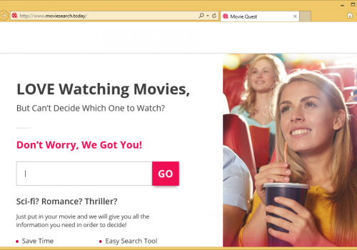 Rimuovere MovieSearch.Today