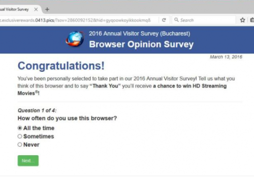 Remove ‘Mozilla Firefox Opinion Poll’ Messages