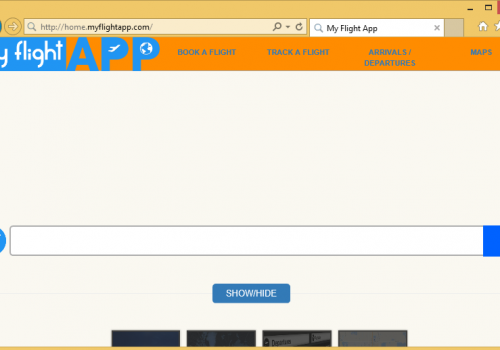 Rimuovere Home.myflightapp.com