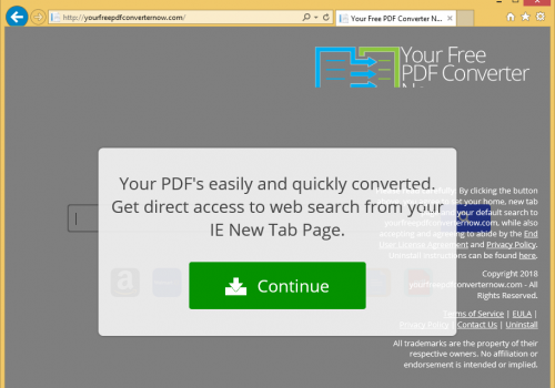 Rimuovere YourFreepdfConverterNow.com