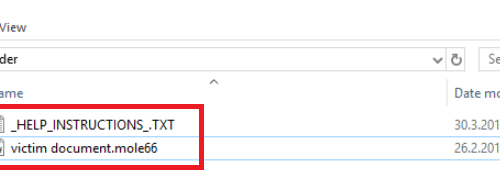 Eliminar MOLE66 Ransomware