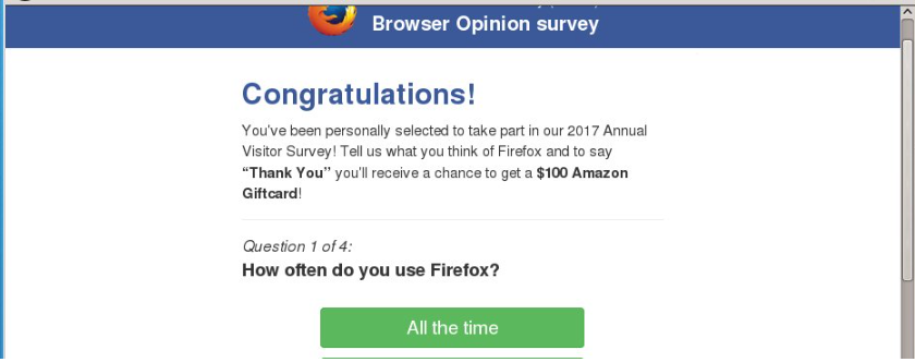 Mozilla Firefox Opinion Poll Fraud Survey