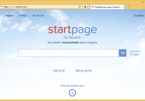 Rimuovere StartPage by ixquick