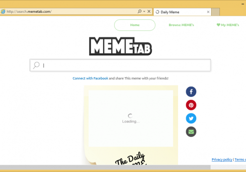 Come rimuovere Search.memetab.com