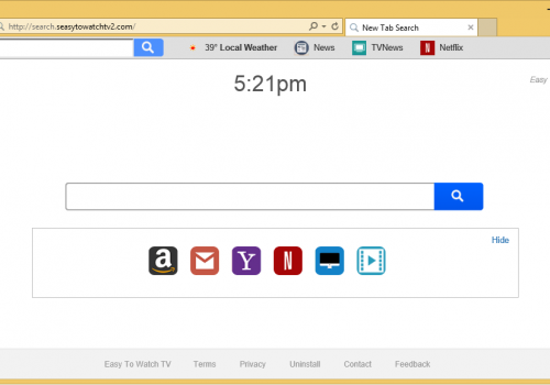 Rimuovere Easy To Watch Tv Virus