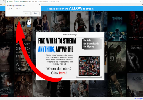 Rimuovere Maraukog.info
