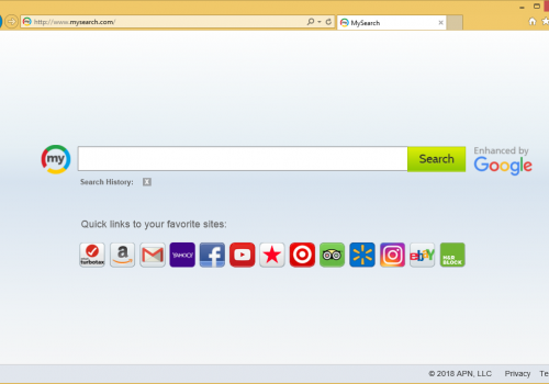Rimuovere MySearch virus