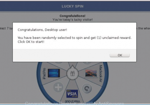 Remove “You Have Been Randomly Selected To Spin And Get 1 Unclaimed Reward” Virus