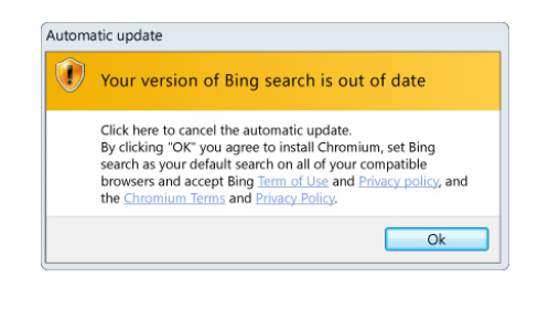 Your Version Of Bing Search Is Out Of Date