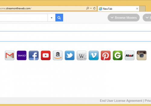 Rimuovere Home.streamontheweb.com