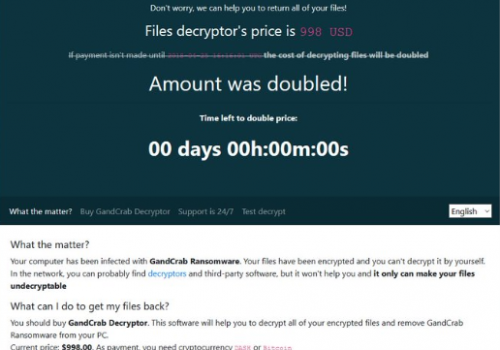 Desbloquear archivos de GANDCRAB 3