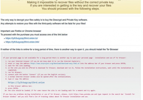 NMCRYPT ransomware retiro