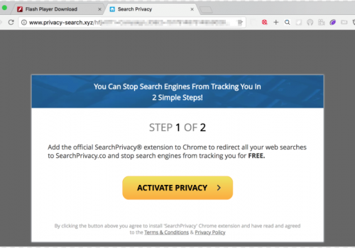 Come rimuovere PrivacySearch.xyz
