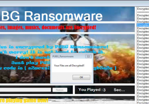 Eliminar Pubg Ransomware