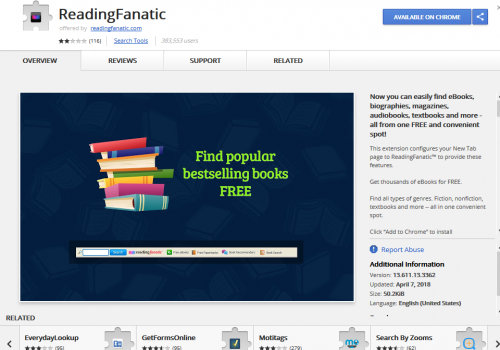 Rimuovere ReadingFanatic Virus