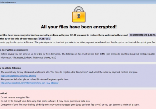 Eliminar Restorehelp@qq.com ransomware