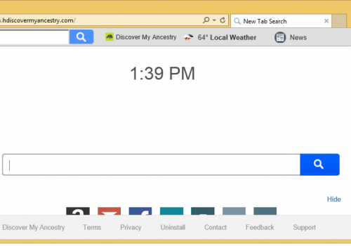 Rimuovere Search.hdiscovermyancestry.com