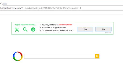 Rimuovere Searchuniverse