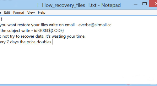 Eliminar Everbe ransomware