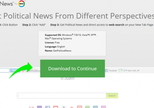 How to remove GetPoliticalNews.com