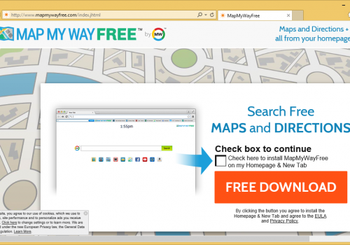 MapMyWayFree Toolbar Removal