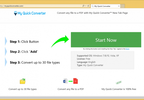 Come rimuovere Myquickconverter.com
