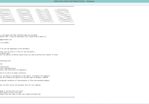Eliminar Rebus ransomware