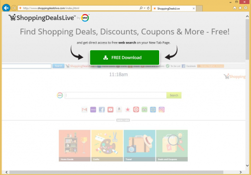 Távolítsa el a ShoppingDealsLive Toolbar