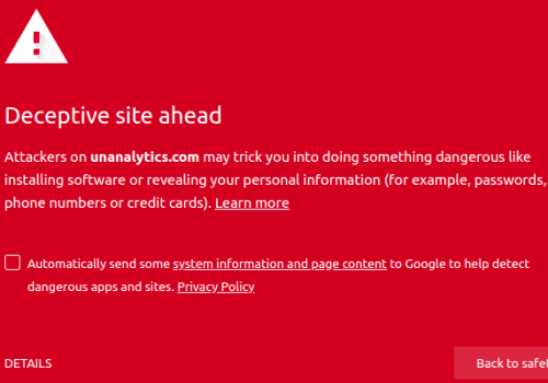 Come rimuovere Unanalytics.com