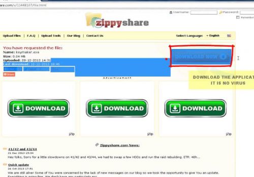 How to remove Zippyshare virus