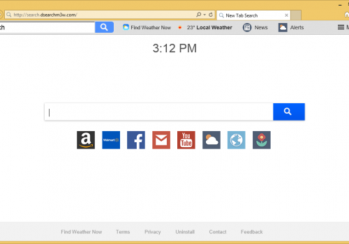 Rimuovere search.dsearchm3w.com