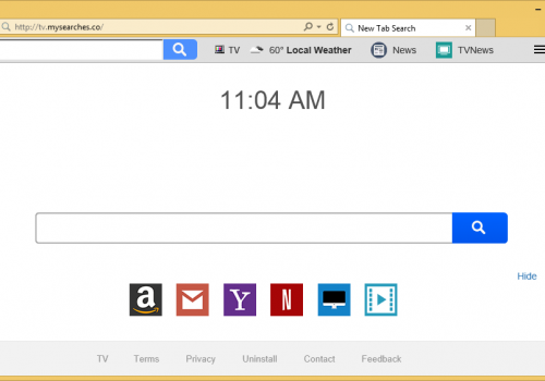 Rimuovere Tv.mysearches.co