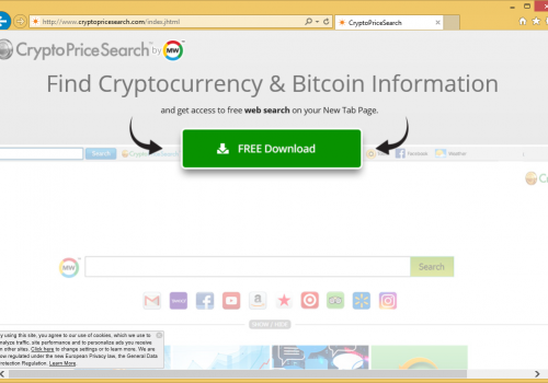 Rimuovere Cryptopricesearch.com
