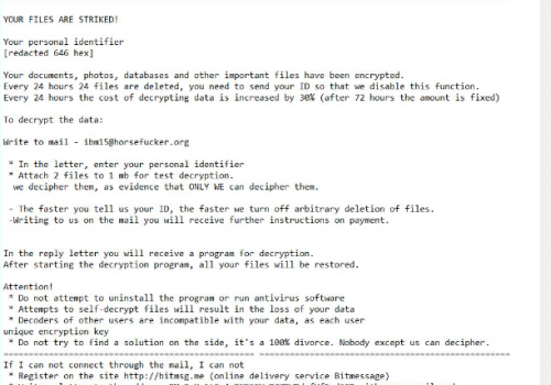 Eliminar Scarab-Oneway Ransomware