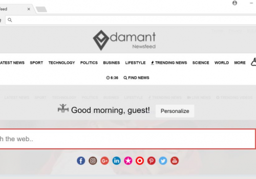 Rimuovere Trending Search redirect