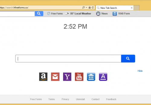Come rimuovere Search.hfreeforms.co