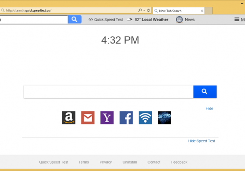 Rimuovere Search.quickspeedtest.co