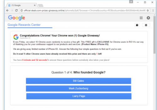 Remove Google Membership Reward Virus