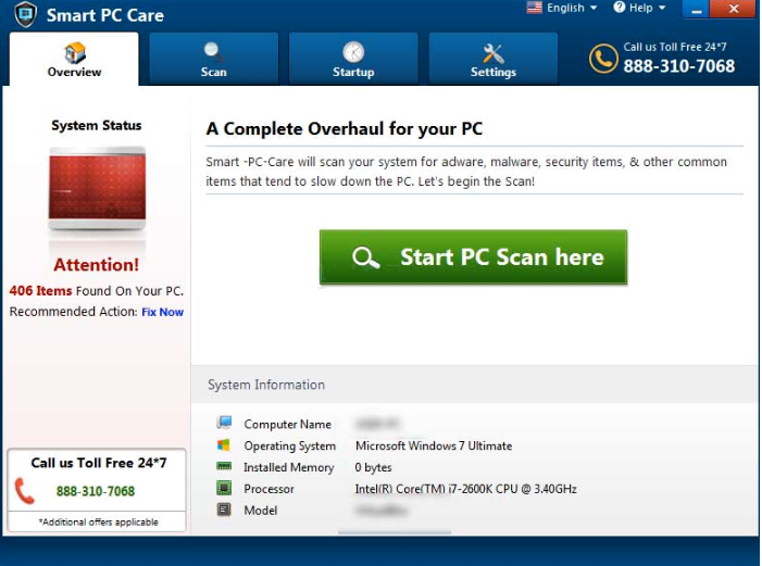 Smart PC Care Virus