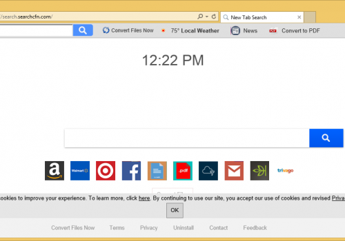 Rimuovere Search.searchcfn.com