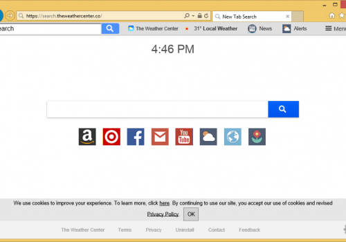 Come eliminare Search.theweathercenter.co