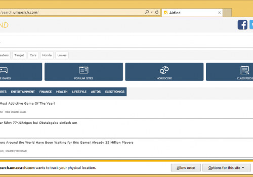 Remove Search.umaxsrch.com