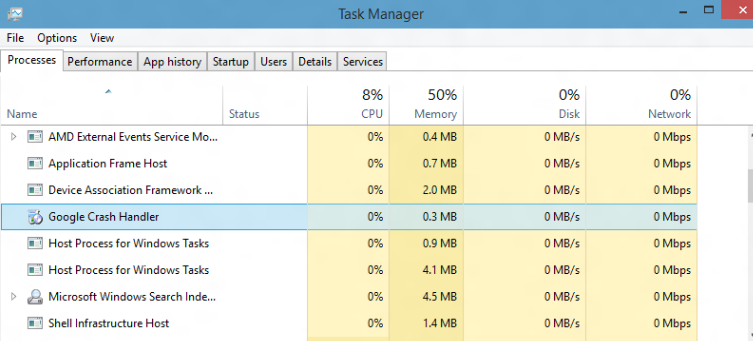 Google Crash Handler Virus