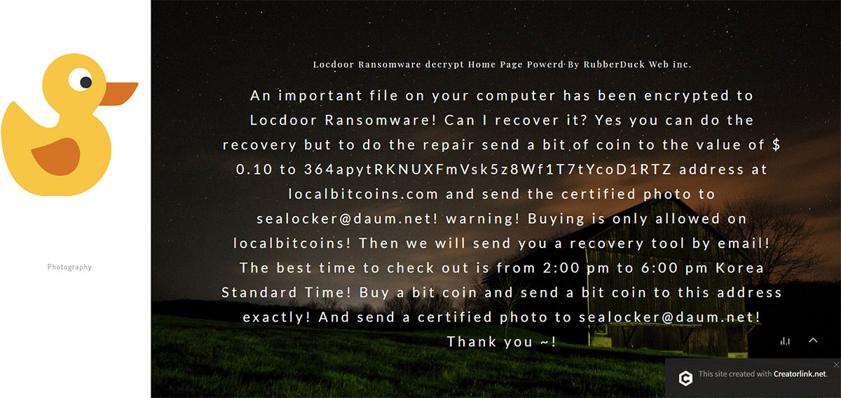 Locdoor-Ransomware