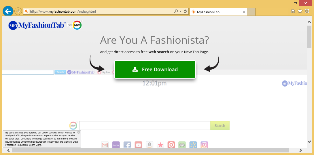 MyFashionTab Toolbar