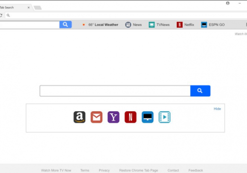 Remove New Tab and Search