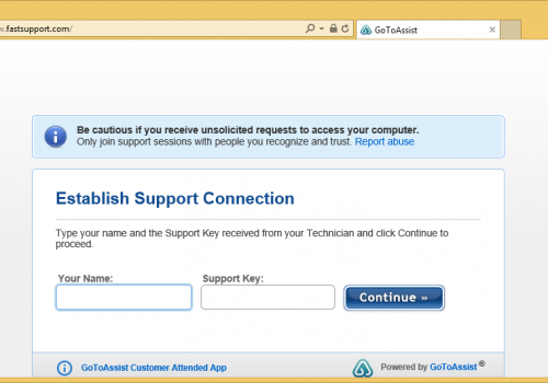 Rimuovere FastSupport.com