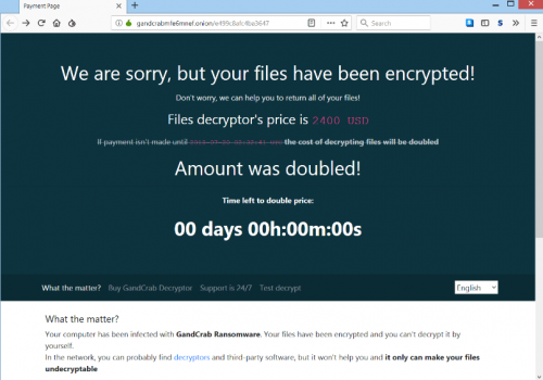 Cómo eliminar GandCrab 5.0.2